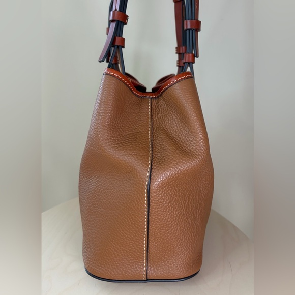 Dooney & Bourke Briana Shoulder Tote Carmel Brown Leather EUC - Picture 13 of 17